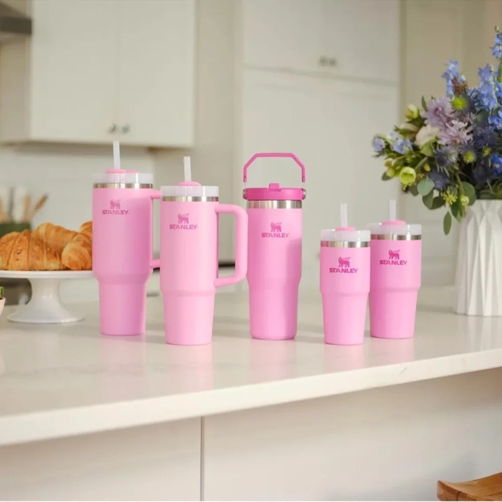 🎉LAST PIECE🎉NWT Stanley Iceflow Flip Straw‎ 30oz Tumbler Peony - Picture 5 of 10